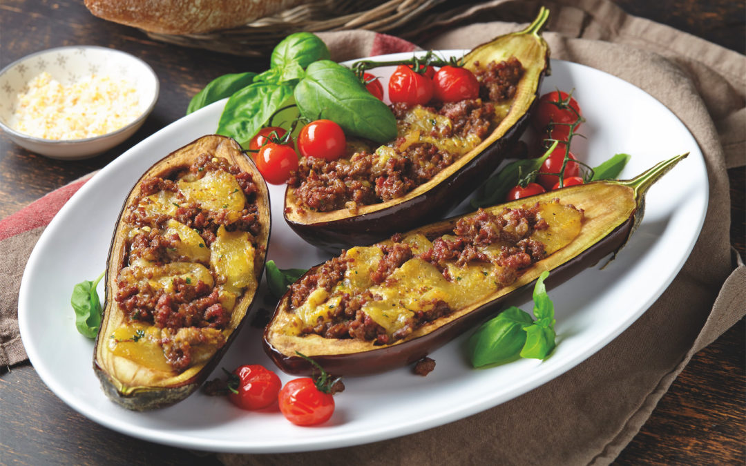 Stuffed eggplant