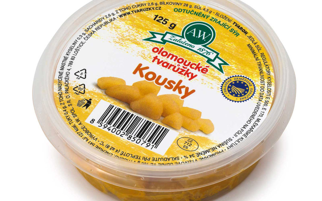 Olomoucké tvarůžky Kousky 125 g