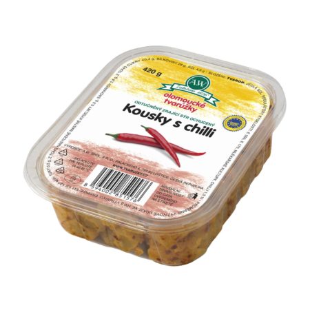 Olomoucké tvarůžky Kousky s chilli 450 g