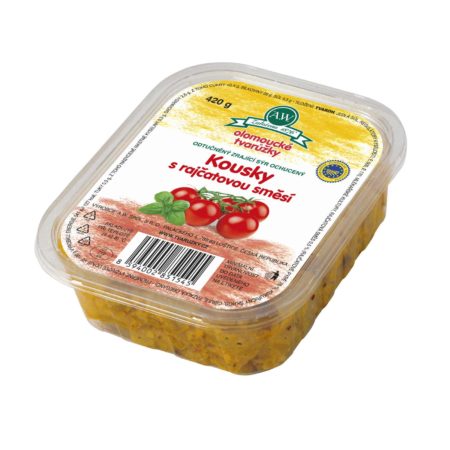 Olomoucké tvarůžky Kousky s červenou paprikou 450 g