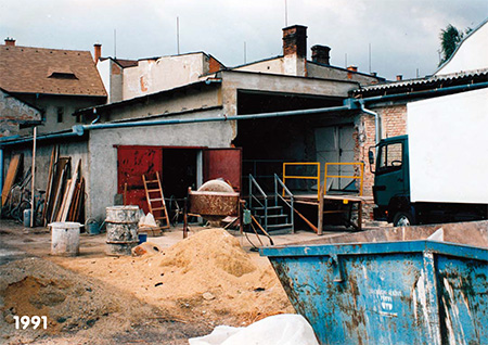 Příjmová rampa v roce 1991