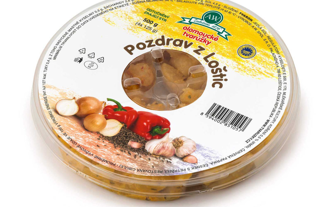 Olomoucké tvarůžky Pozdrav z Loštic 500 g