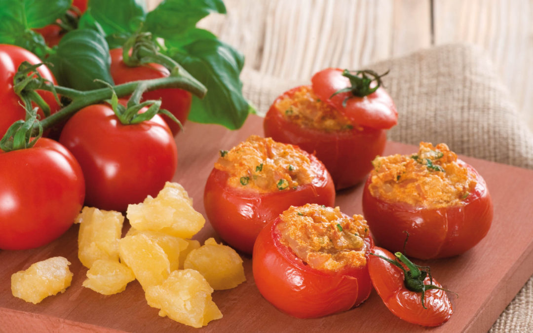 Pieczone nadziewane pomidory